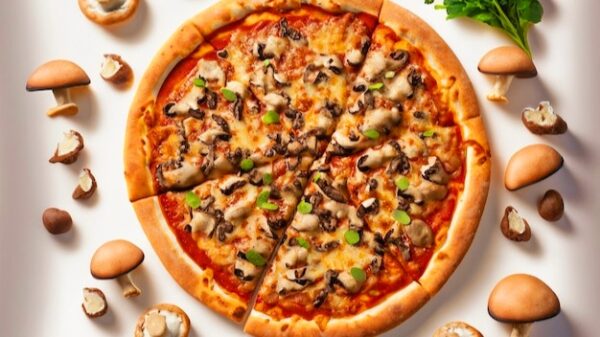 Mushroom pizza large[2-4 People]